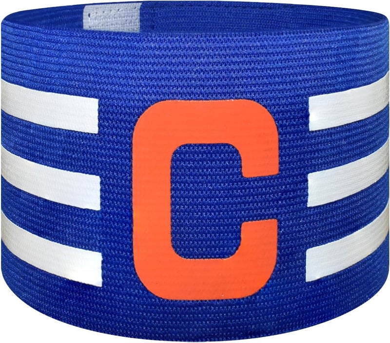 FUNAUPGO Sports Captain C Arm Band for Team Training, Unisex Elastic Soccer Captain Armband Adjustable Outdoor Football Player Captain's ArmBands for Adult - Image 1